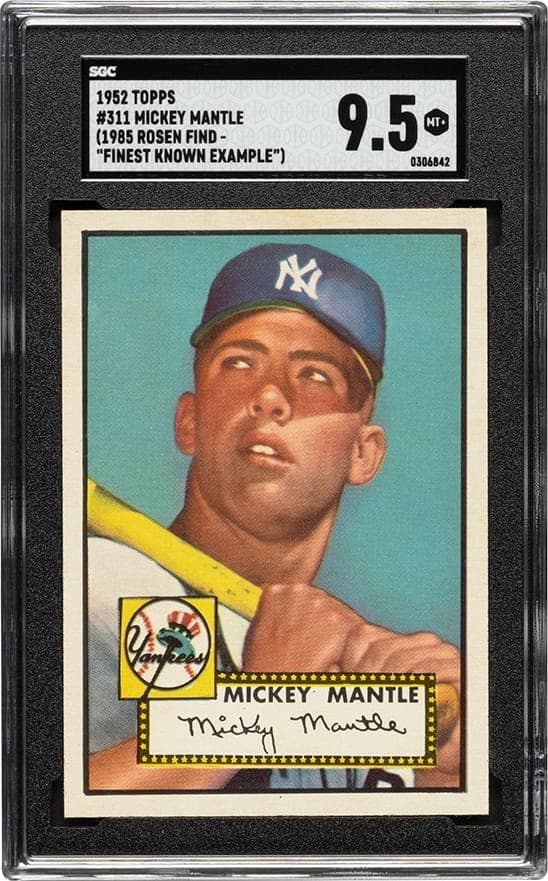 1952 Topps Mickey Mantle Card